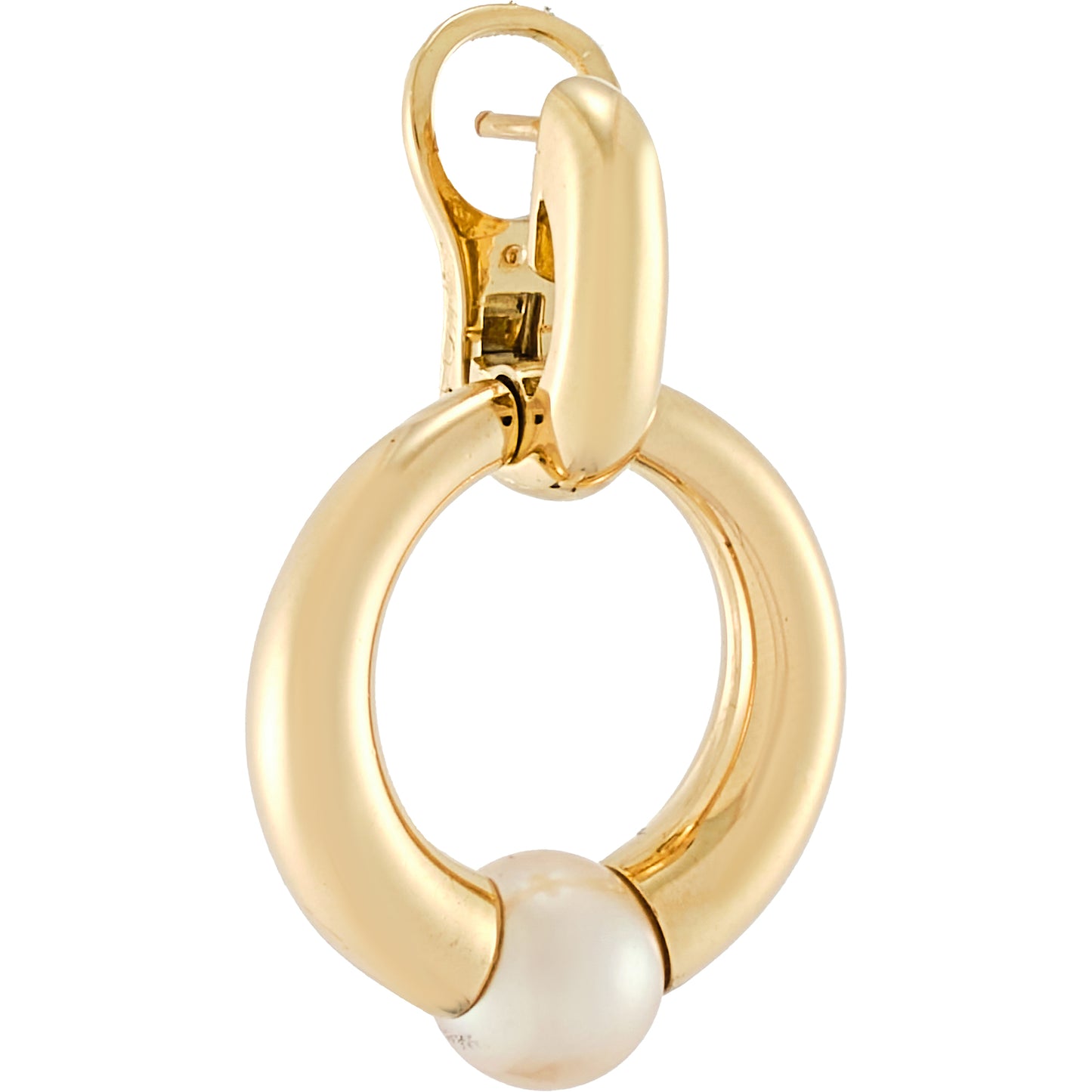 Cartier Pearl Ear Pendants