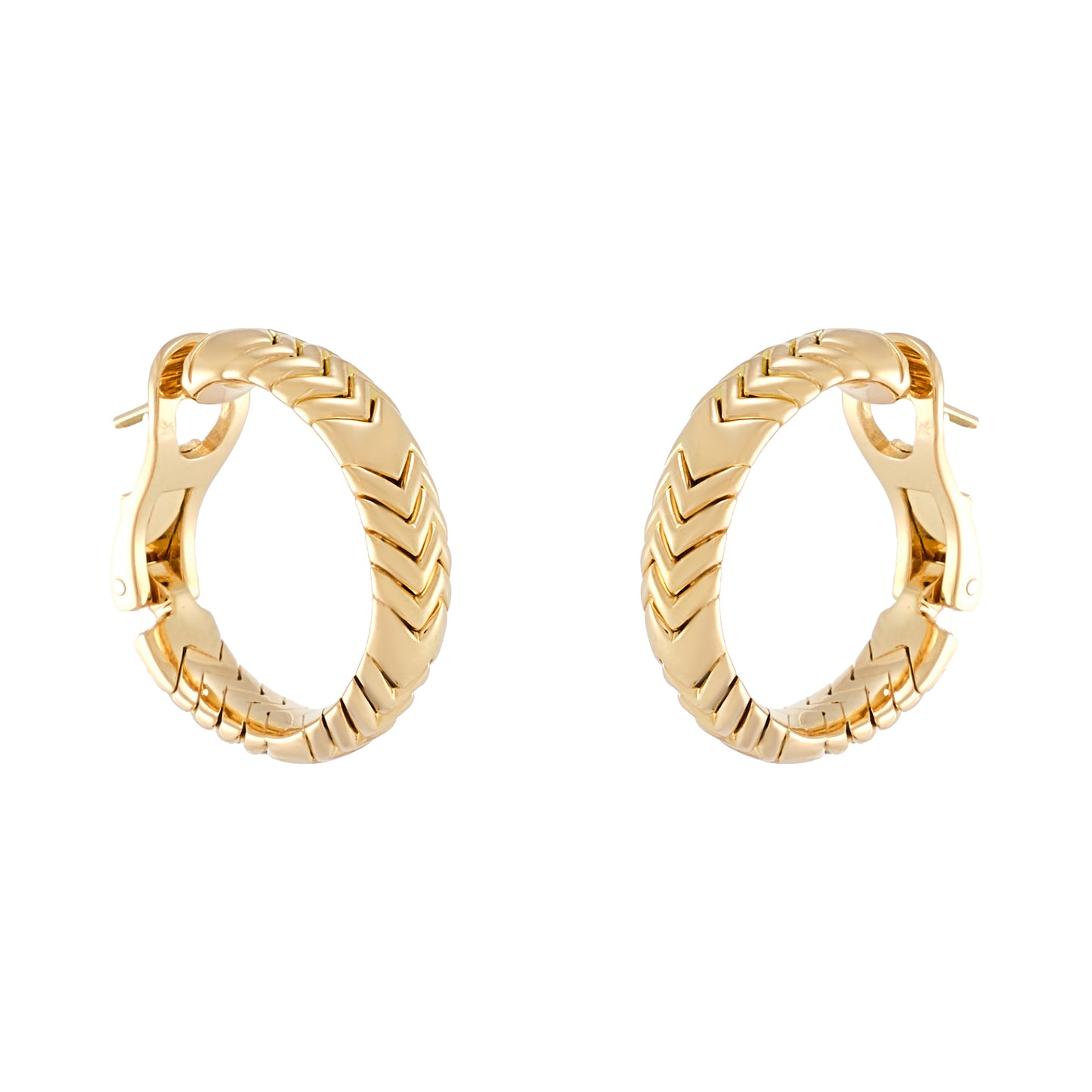 Bvlgari 'Spiga' Gold Earrings