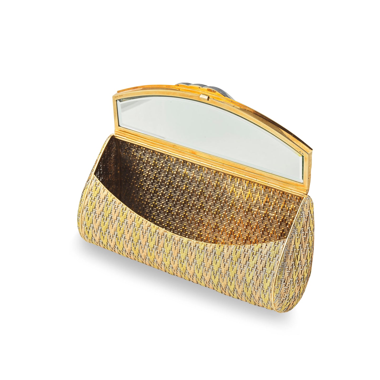 Cartier Vintage Evening Gold and Diamond Clutch