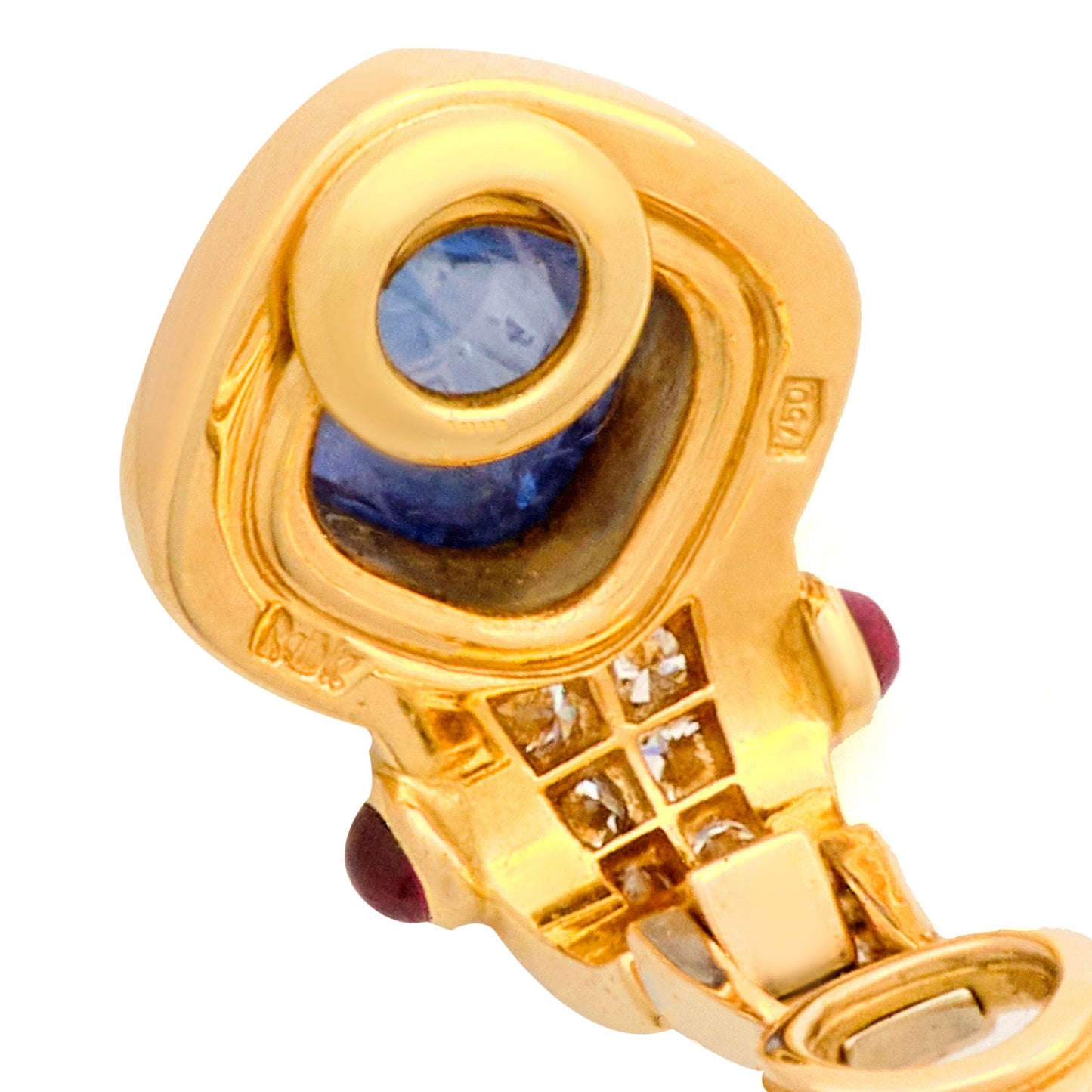 Kent Raible Sapphire Earrings