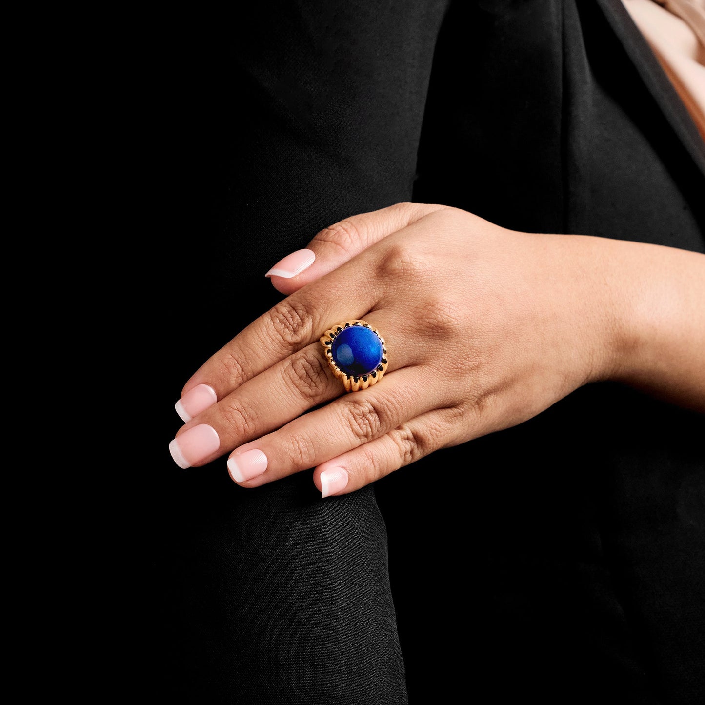Vintage French Lapis Lazuli Ring
