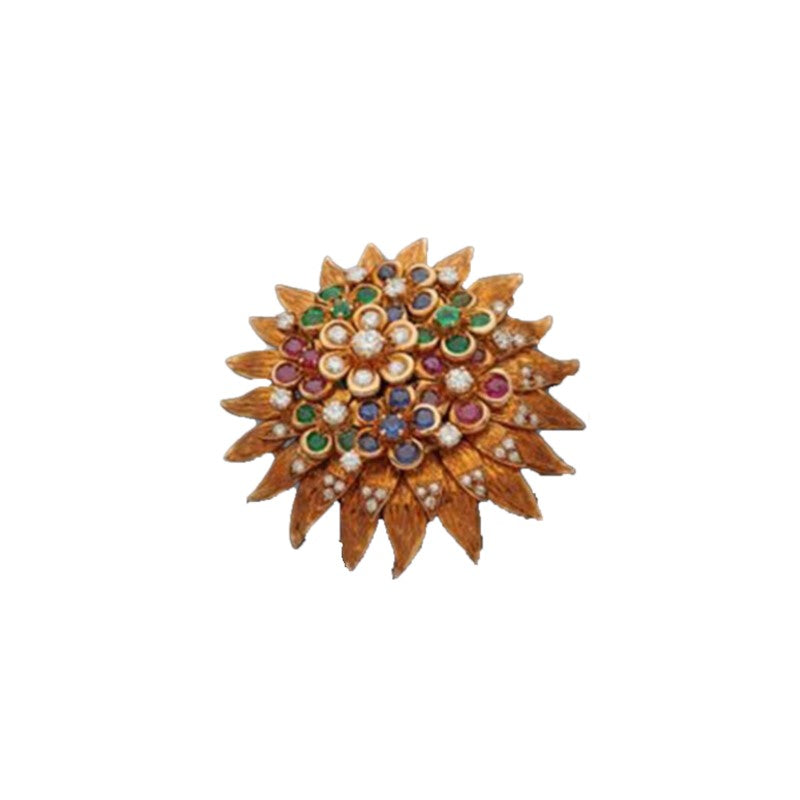 Vintage Sunflower Brooch