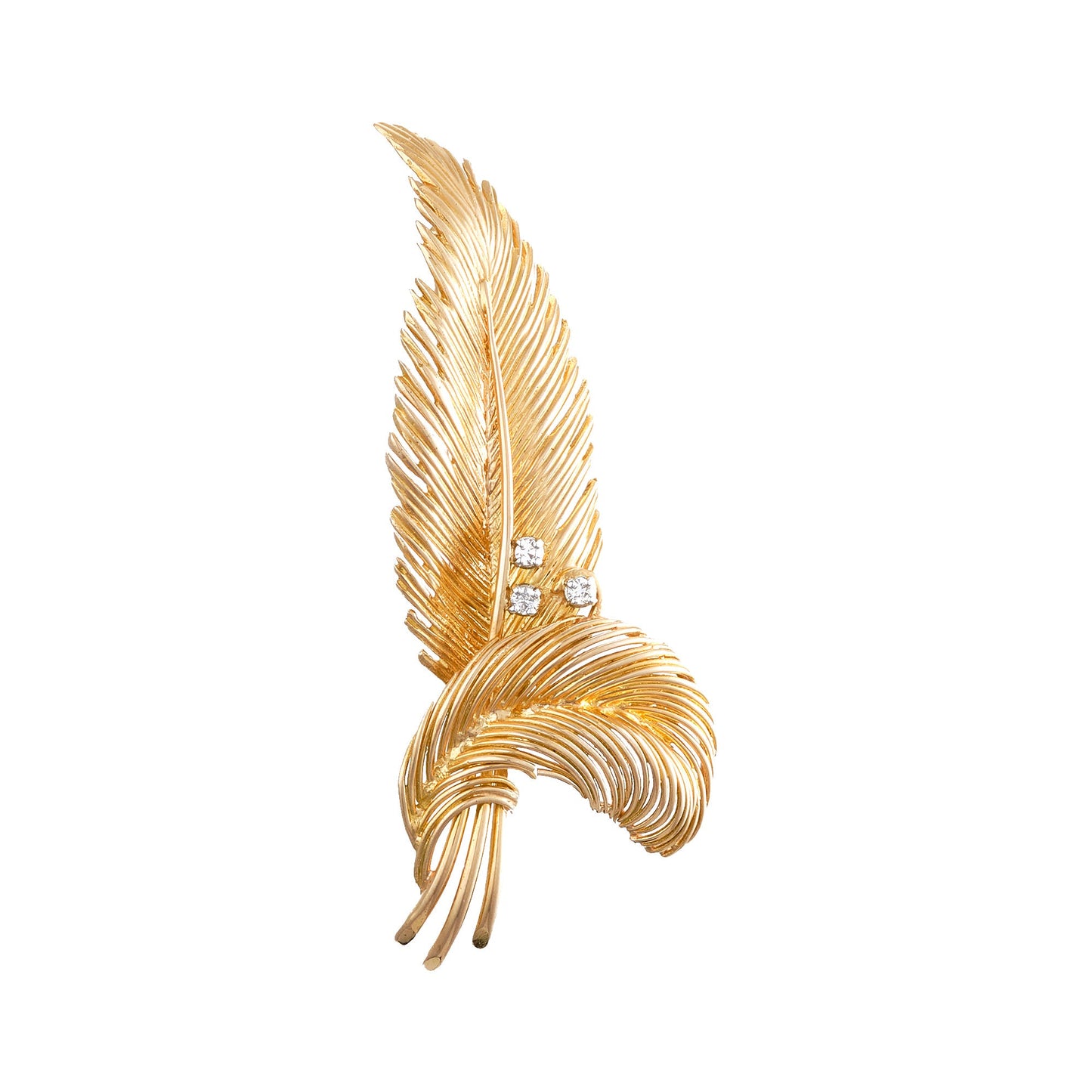 Vintage Feather Brooch