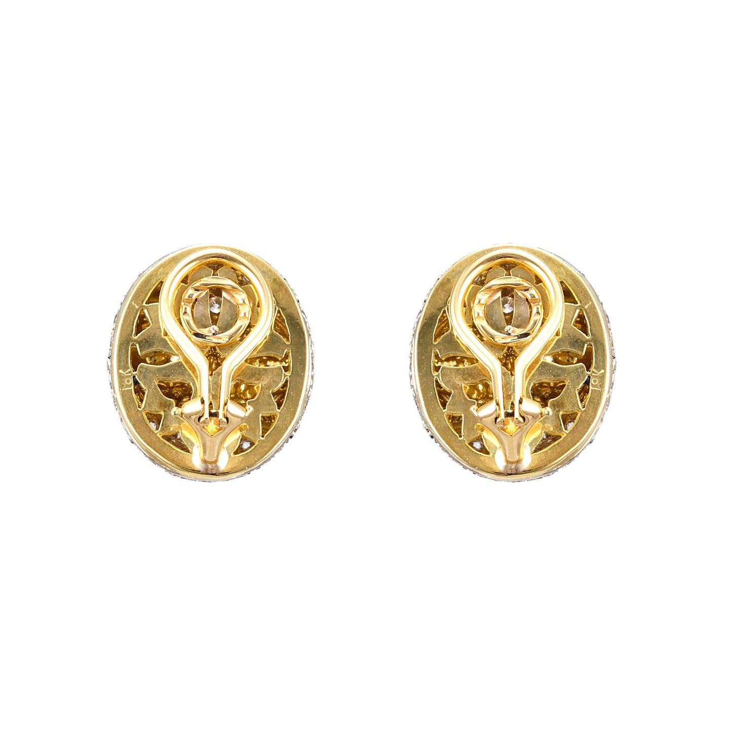 Vintage Pearl and Diamond Earclips