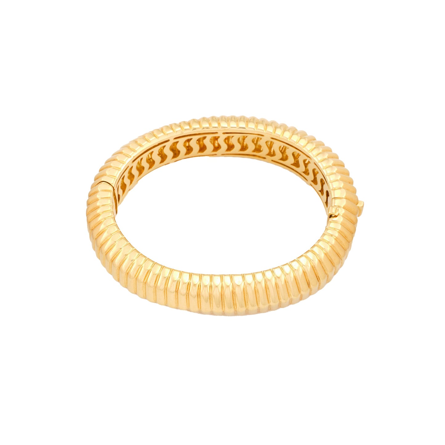 Tiffany & Co Ribbed Gold Bangle