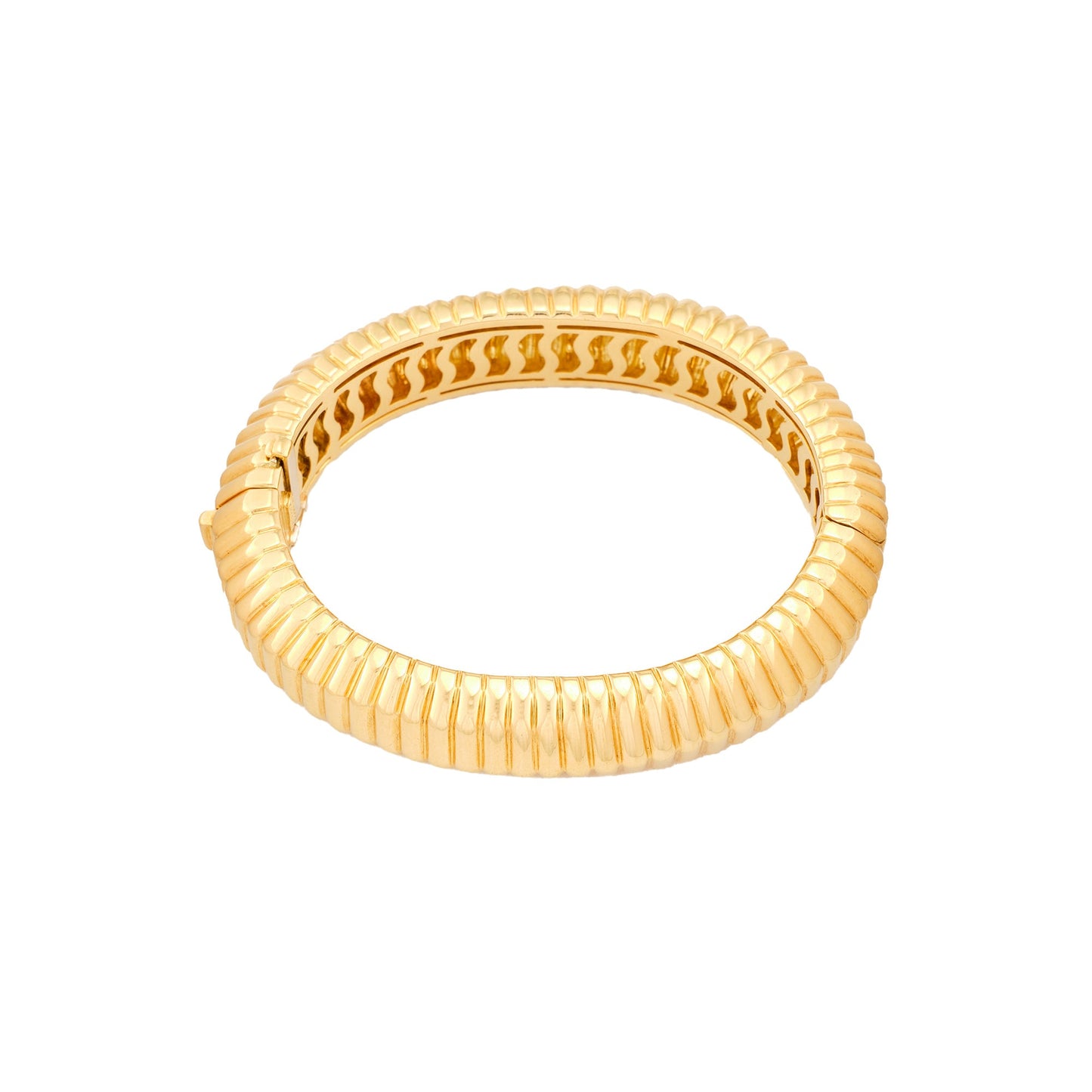 Tiffany & Co Ribbed Gold Bangle