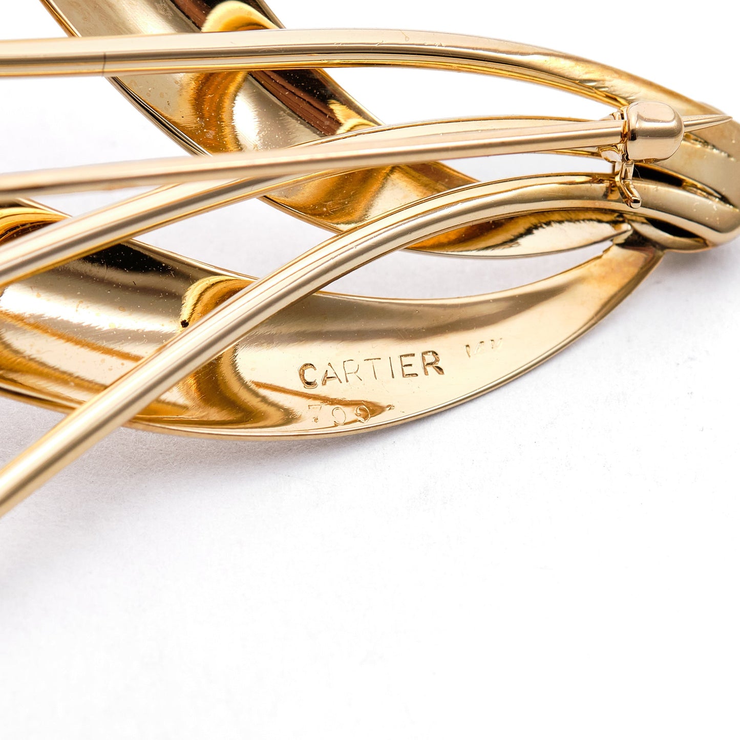 Cartier Aquamarine Flower Brooch