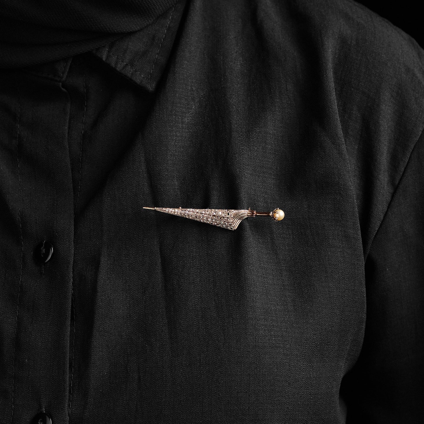 Vintage Umbrella Brooch