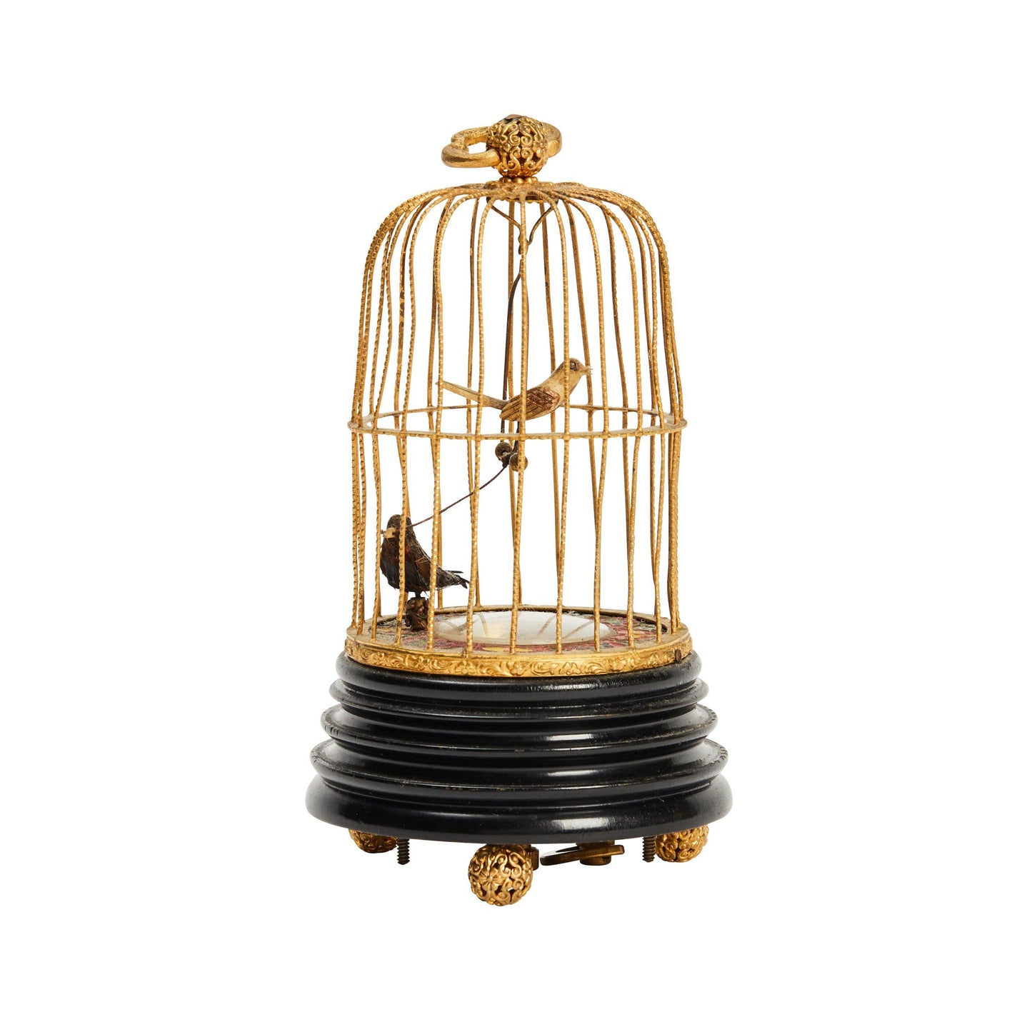 Vintage German Birdcage Clock