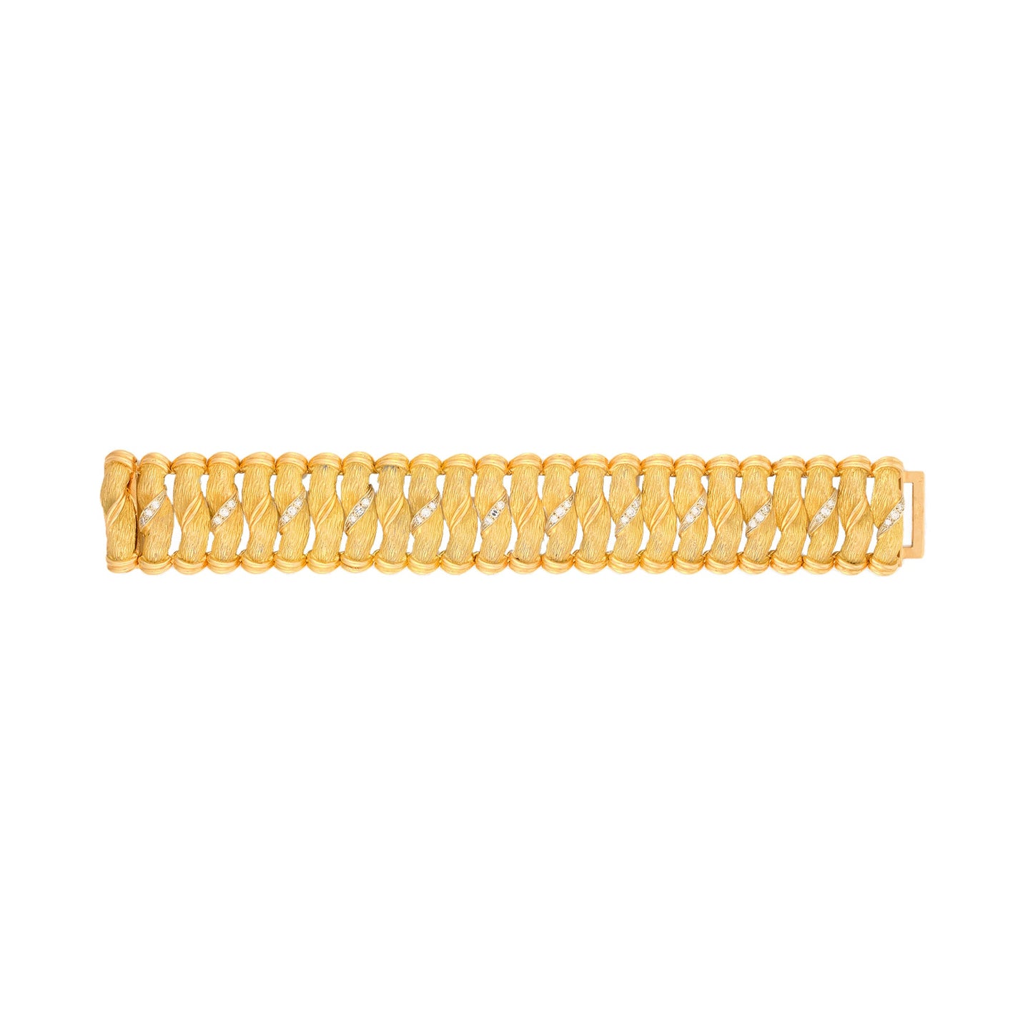 Vintage Textured Bracelet by Roland Texier