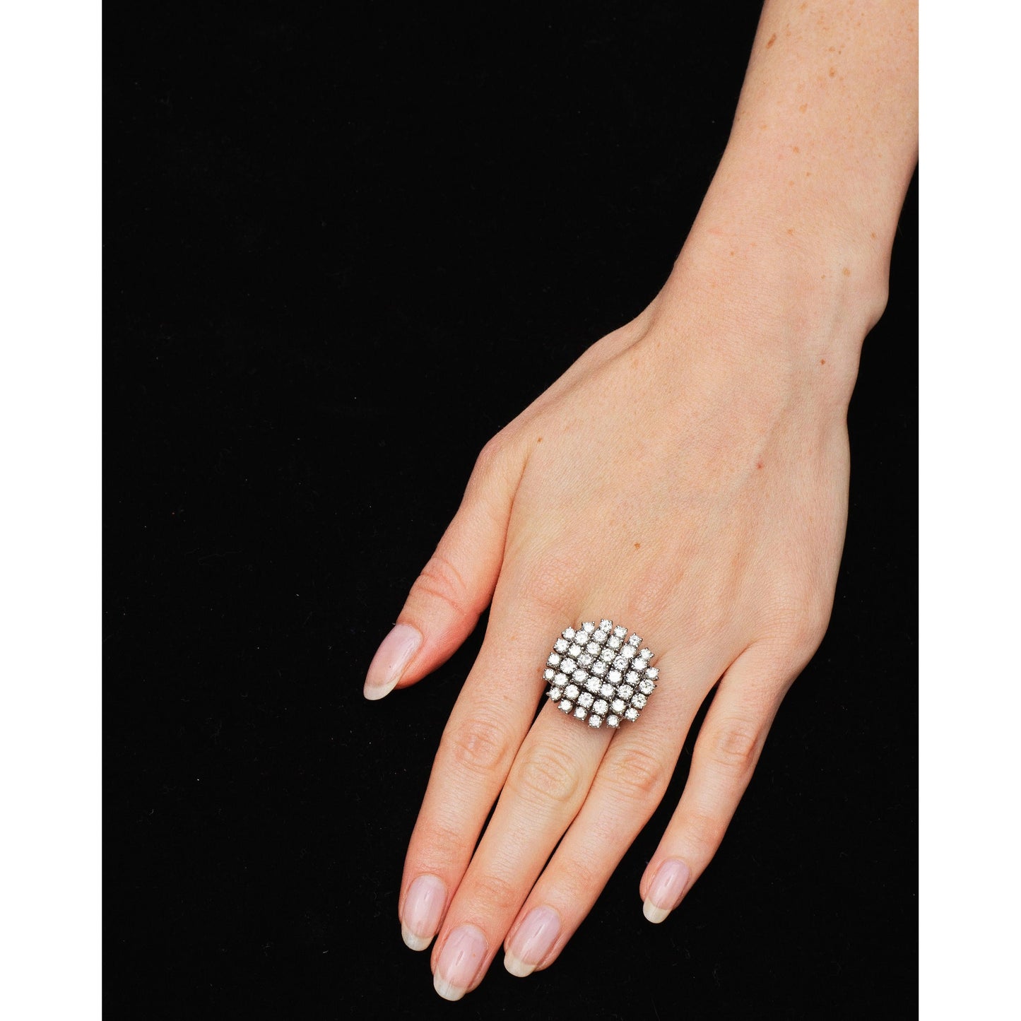 Vintage Diamond Cluster Ring