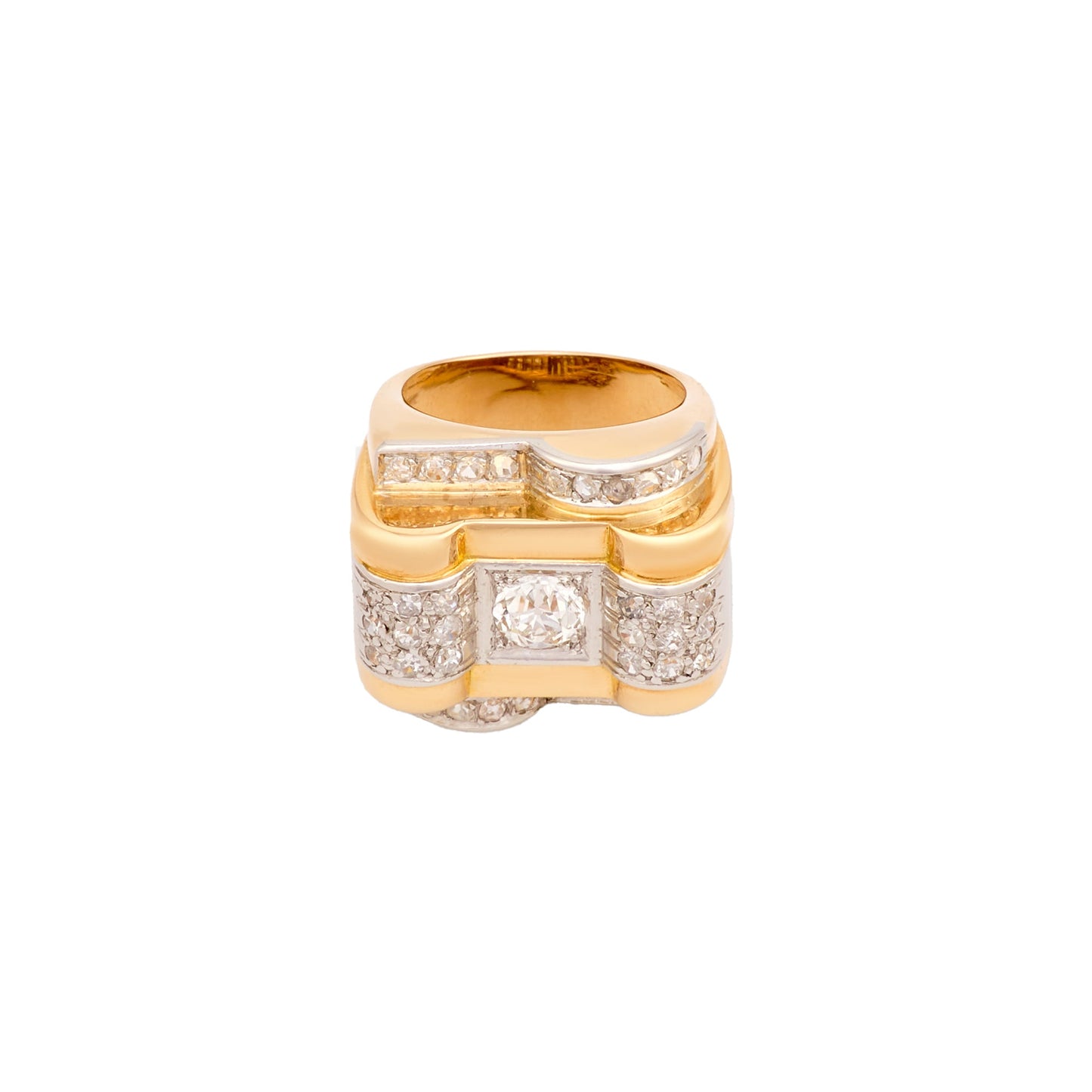 Vintage Diamond Tank Ring