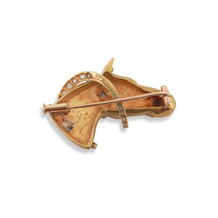Vintage Horse Head Brooch