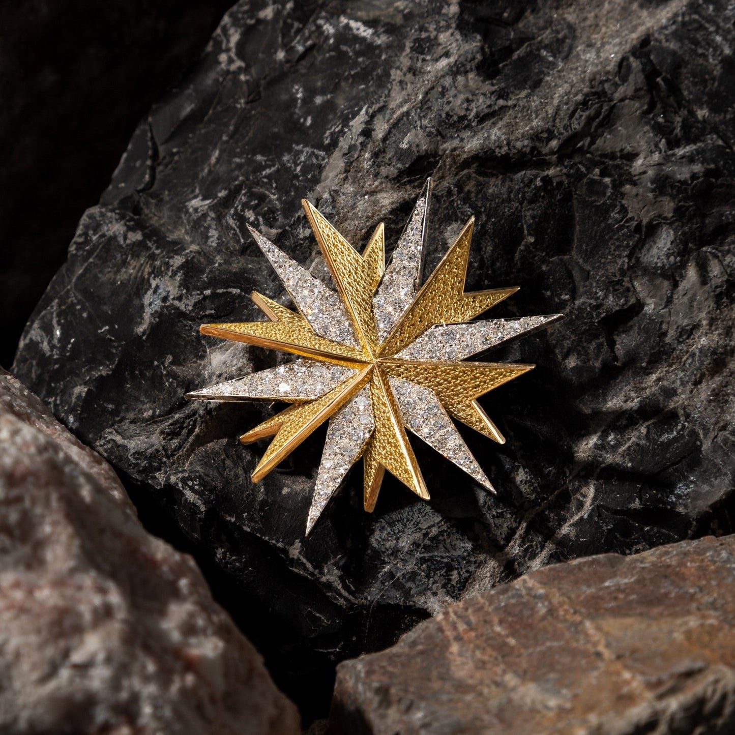 Garrard Diamond Set Star Brooch
