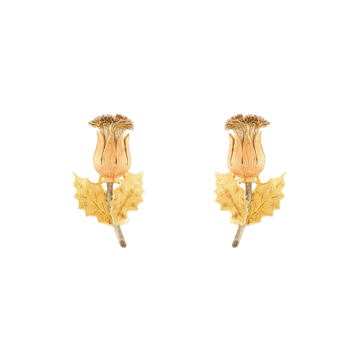 Buccellati Flower Brooch and Earrings