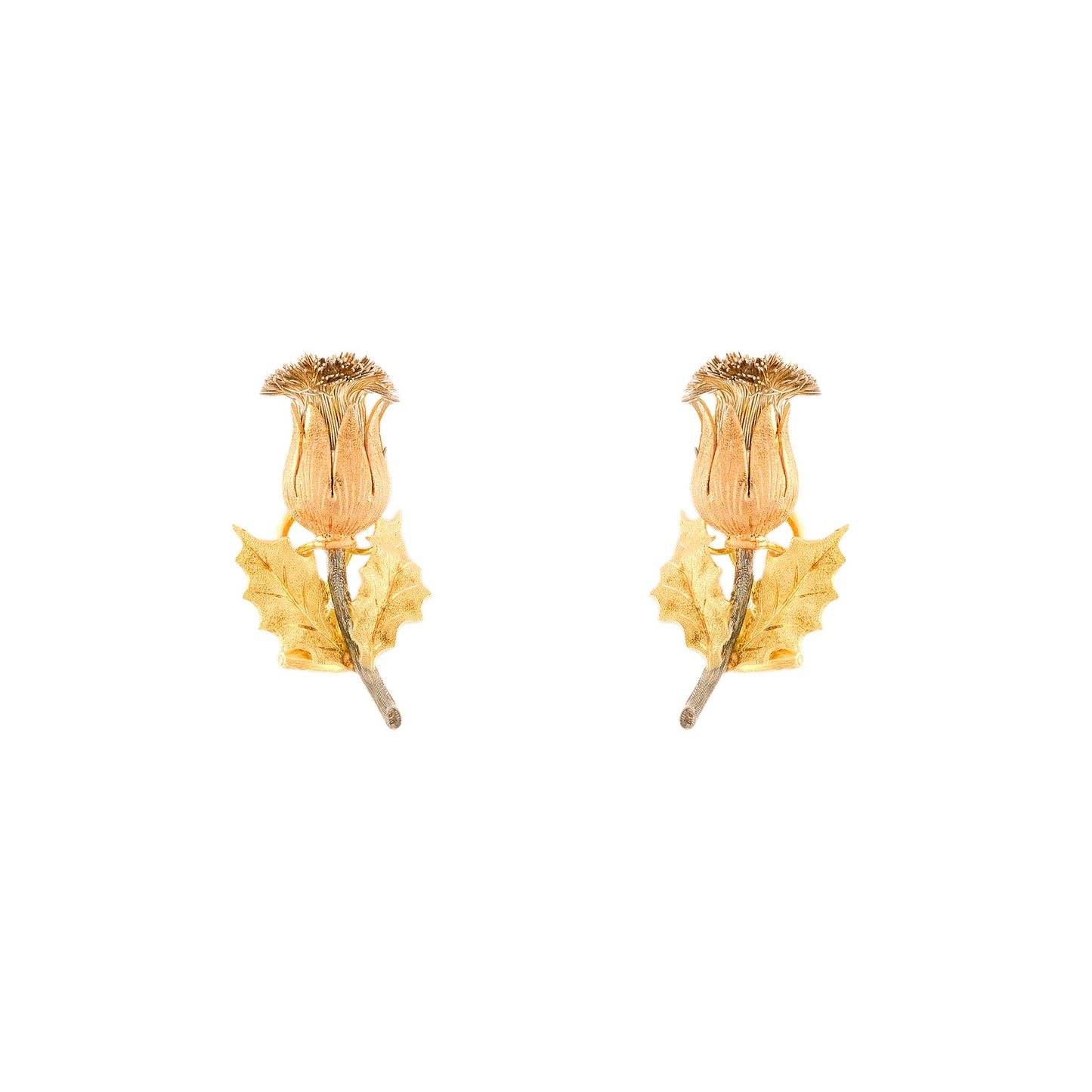 Buccellati Flower Brooch and Earrings