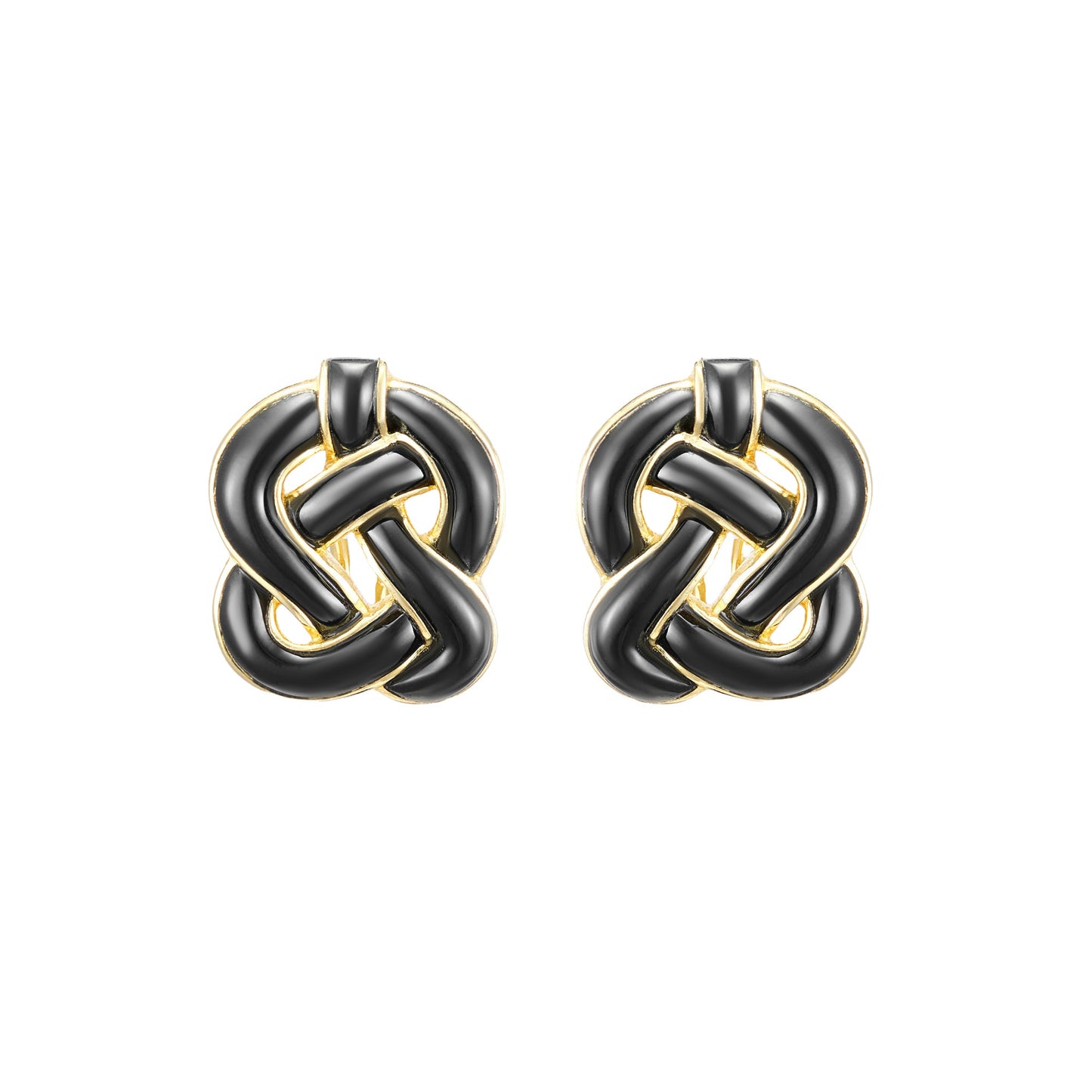 Tiffany & Co. Knot Onyx Earrings