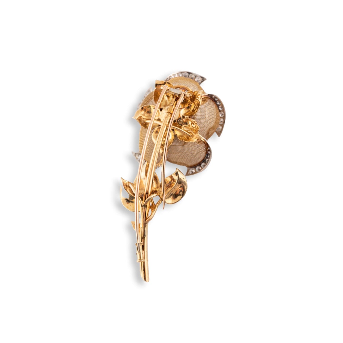 Vintage Flower Brooch, Attributed to Cartier