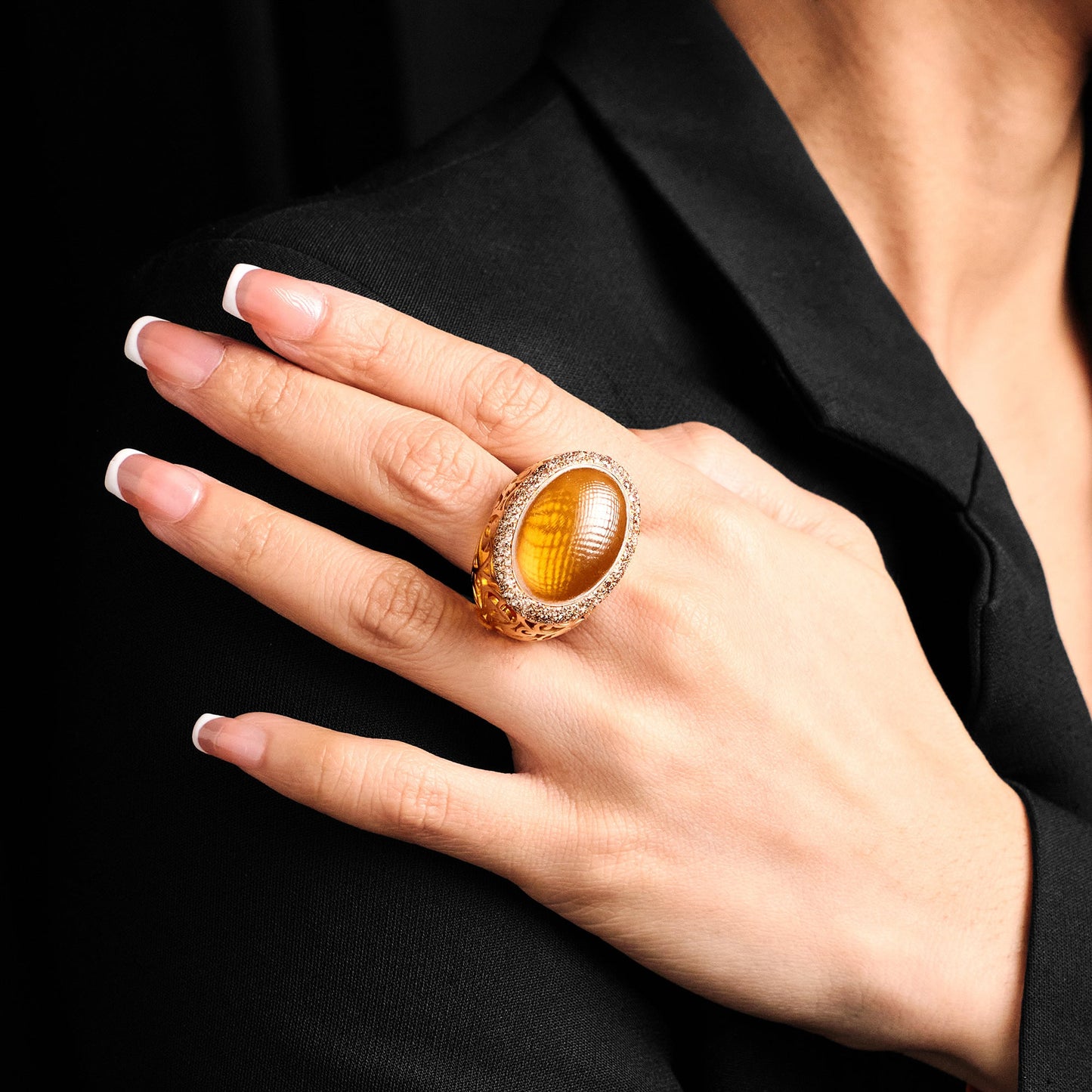 Pomellato Amber Arabesque Dome Ring