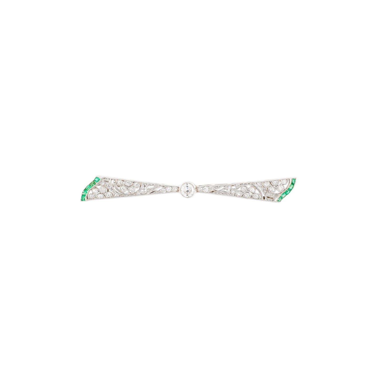 Vintage Bar Bow Brooch
