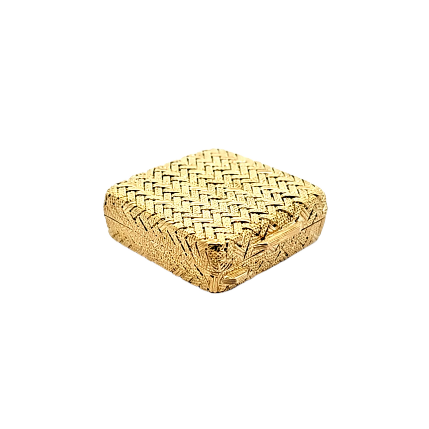 Vintage Gold Pill Box