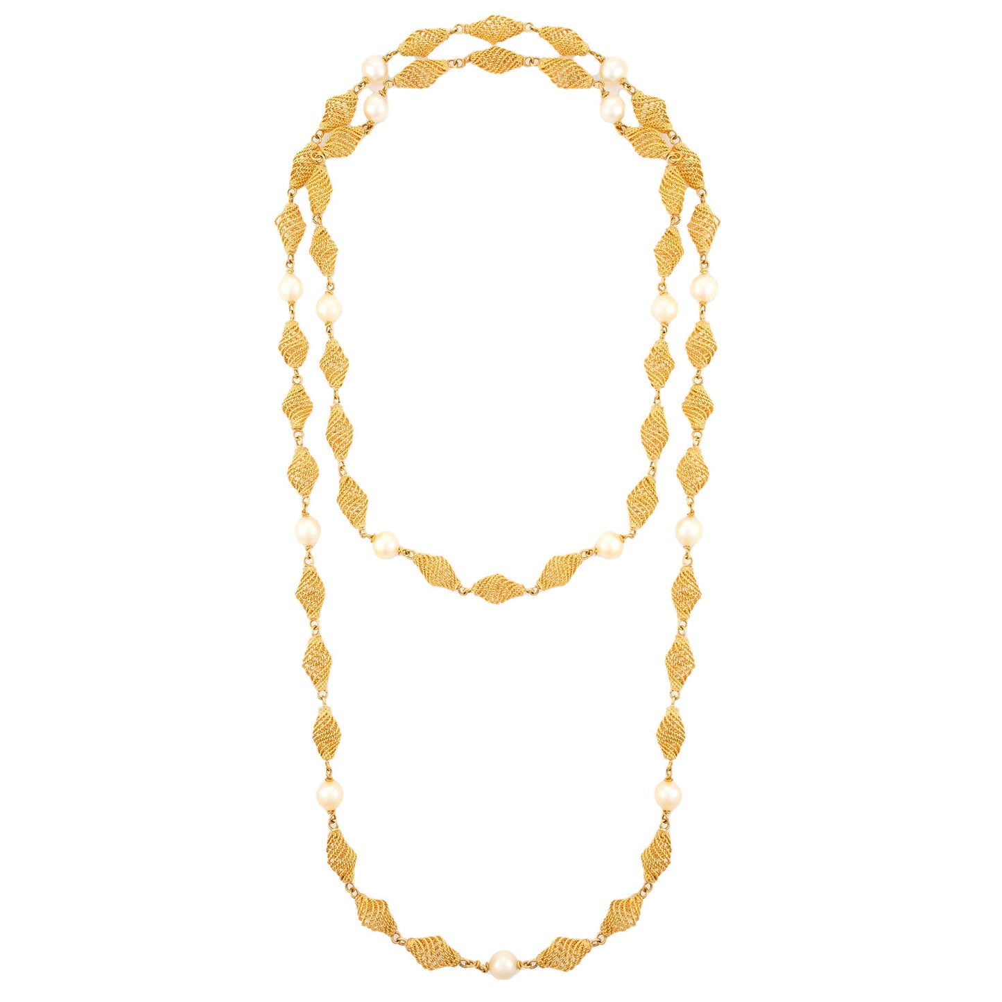 Vintage Filigree Pearl Sautoir