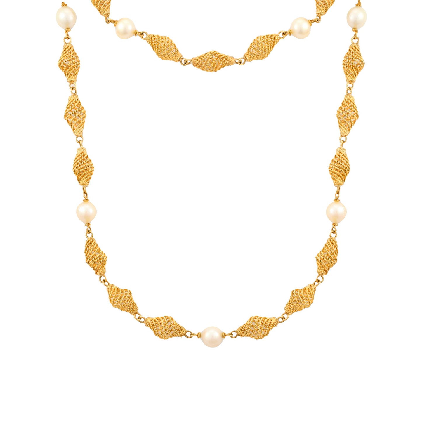 Vintage Filigree Pearl Sautoir