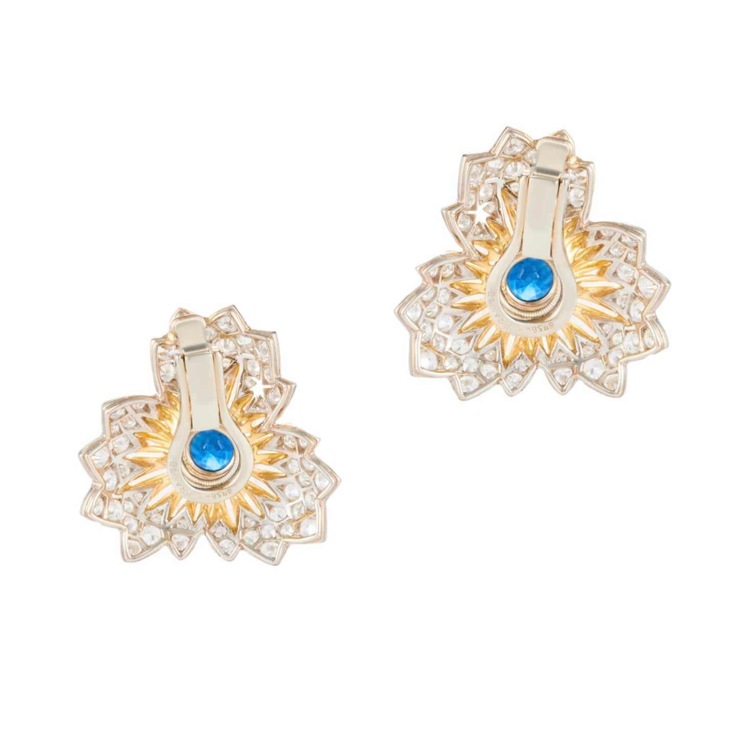 Vintage French Sapphire Earrings