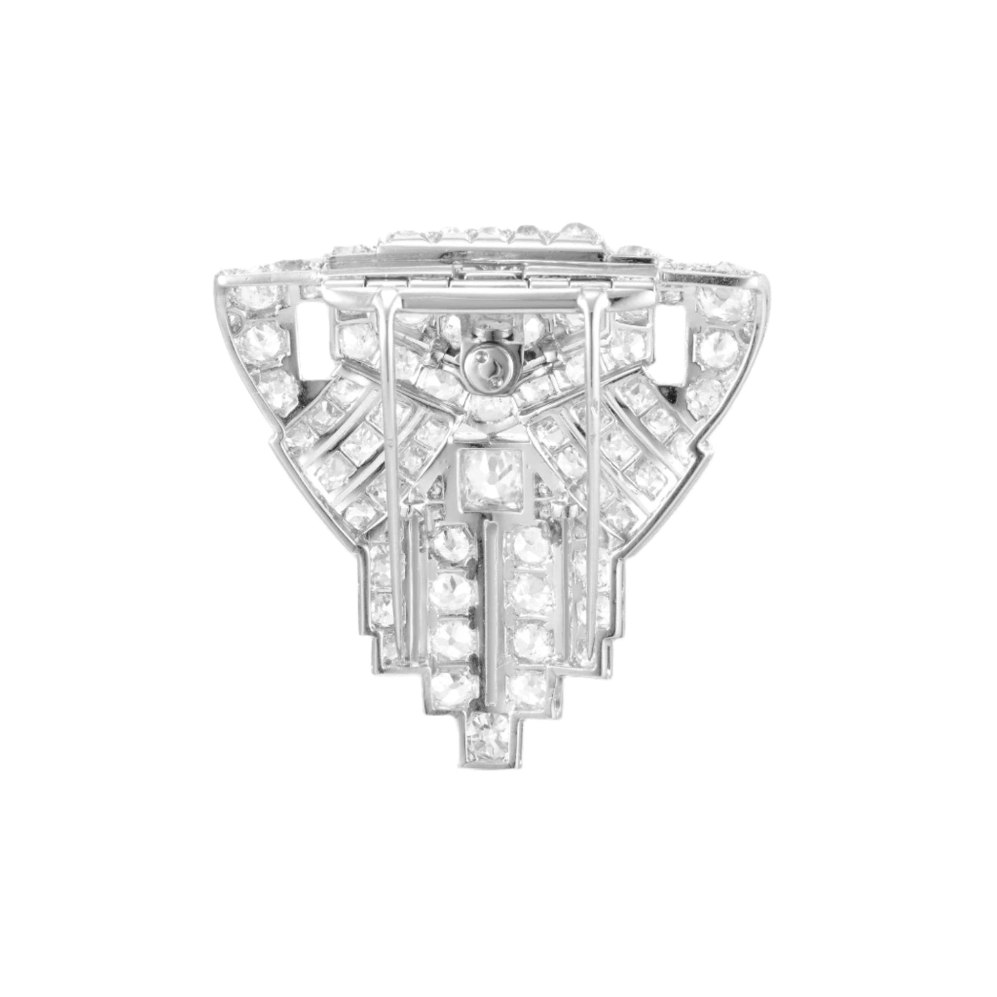 Antique French Art Déco Diamond Brooch