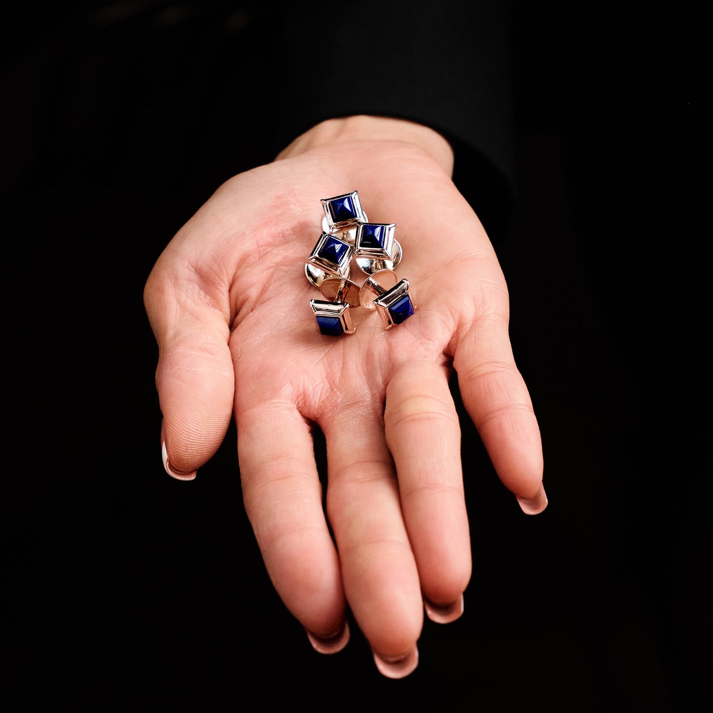 Vintage Lapis Lazuli Shirt Studs