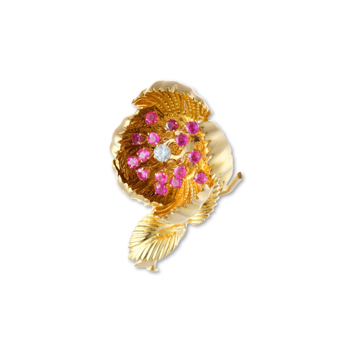 Vintage “En tremblant” Flower Brooch