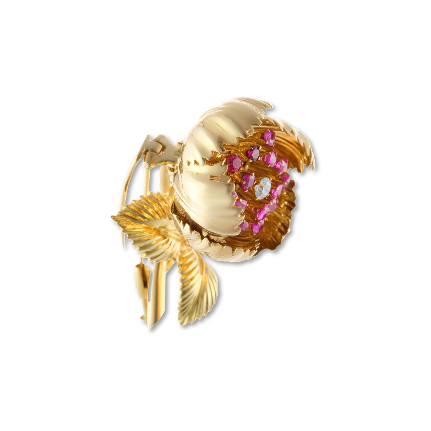 Vintage “En tremblant” Flower Brooch