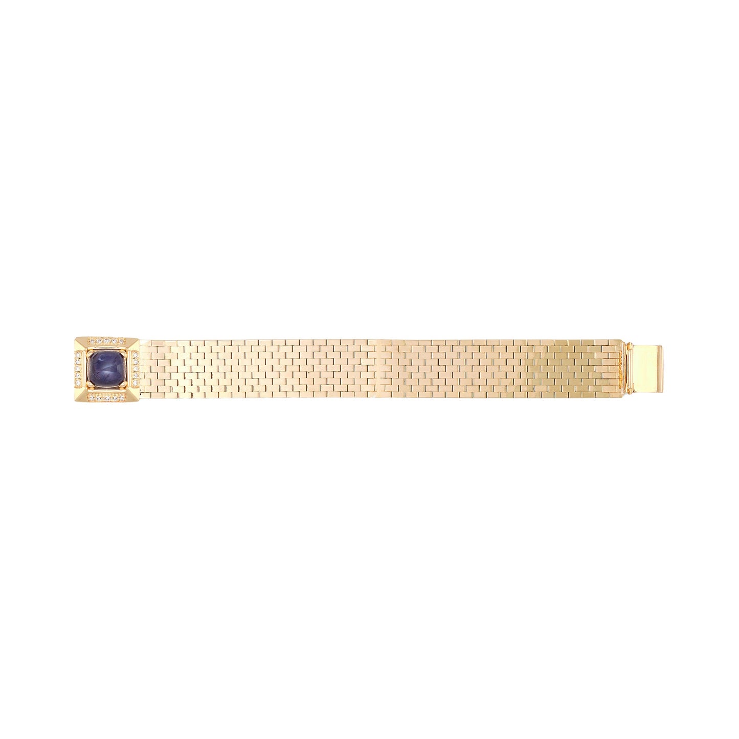 Vintage Iolite and Diamond Bracelet