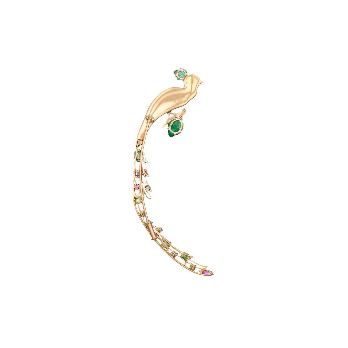 A. Augis Peacock Brooch