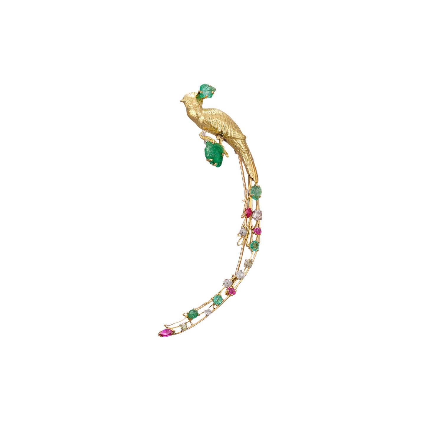 A. Augis Peacock Brooch
