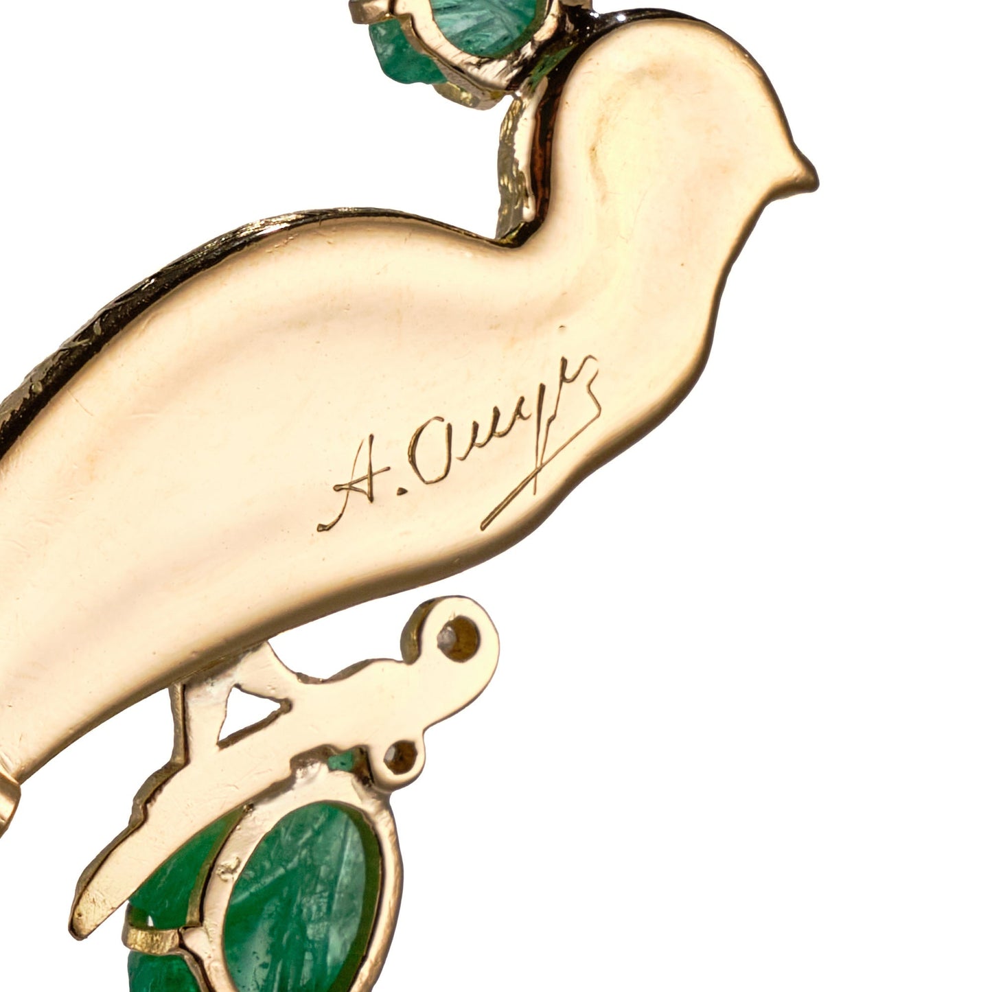 A. Augis Peacock Brooch