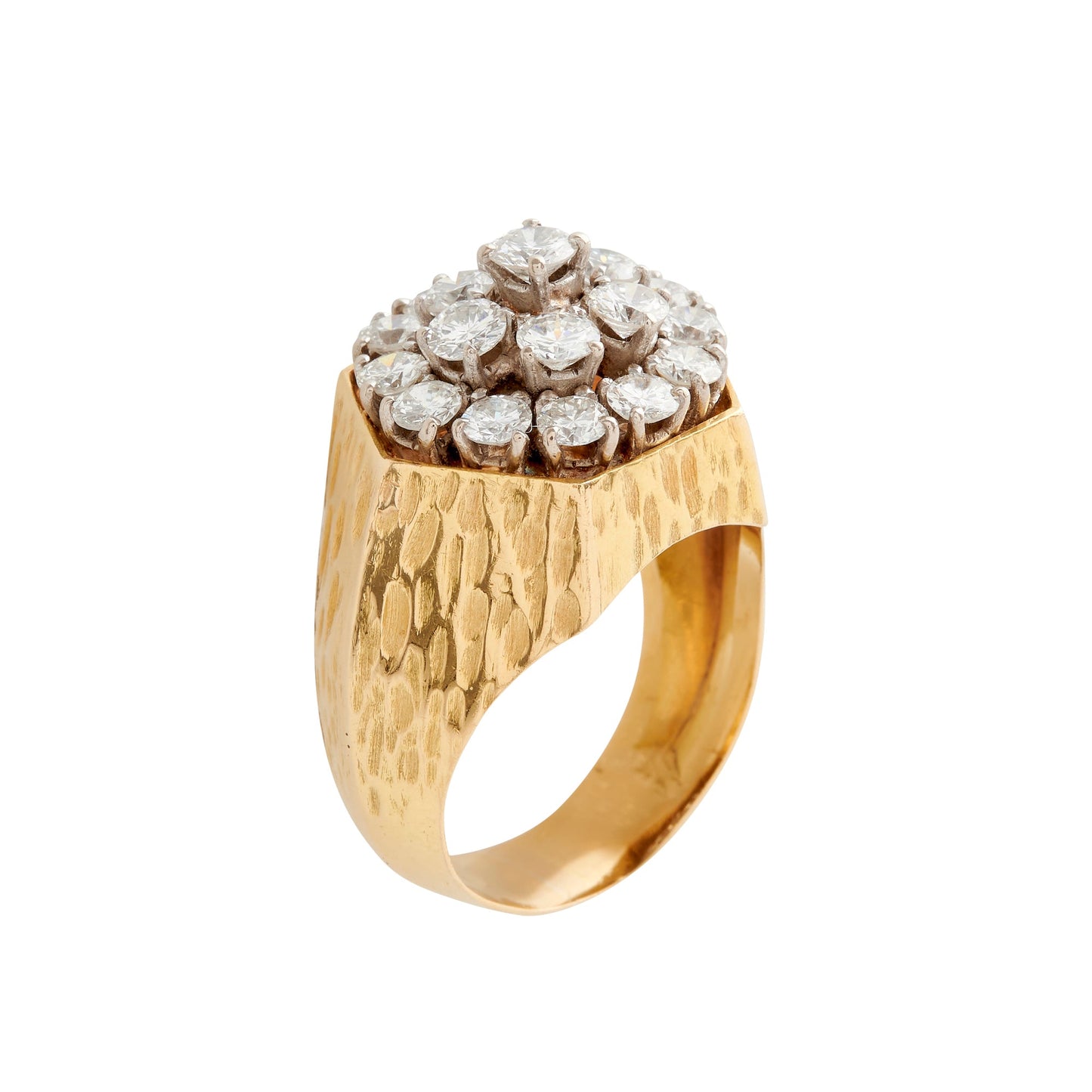 Vintage Geometric Diamond Ring