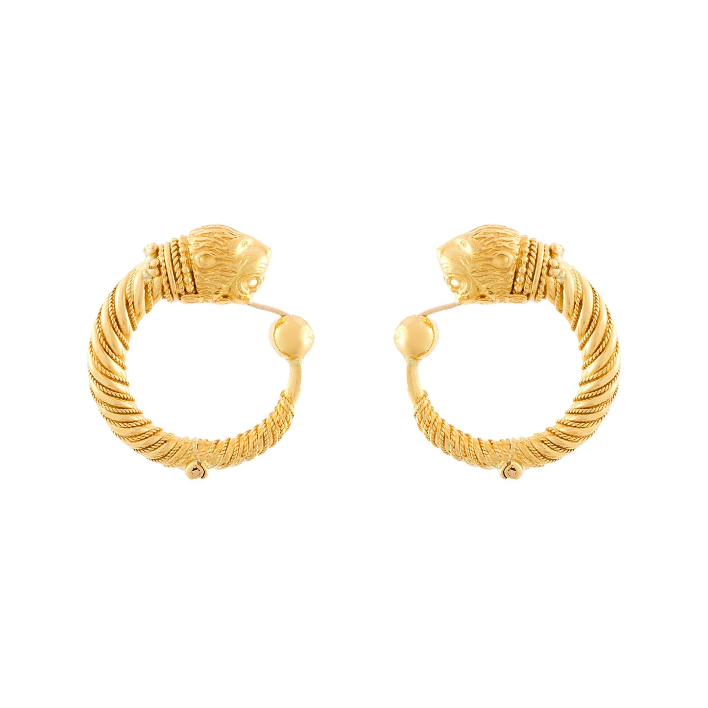Lalaounis Lion Earrings