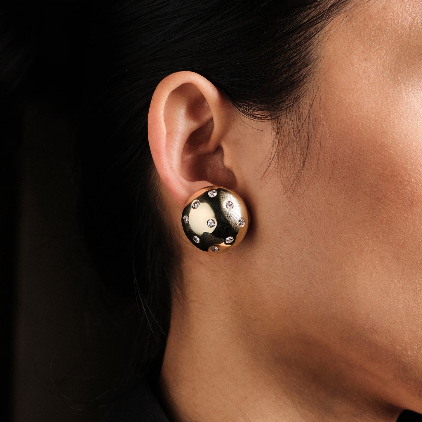 Vintage Dome Earrings