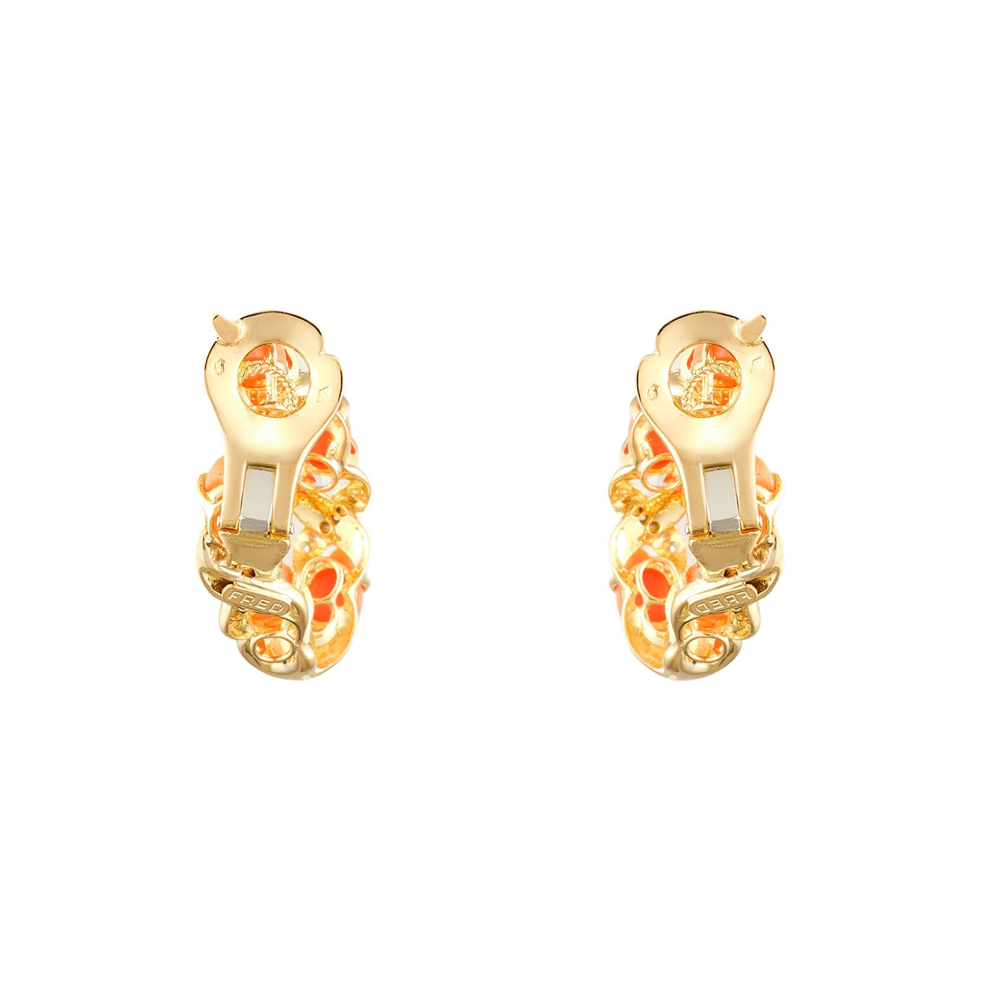 Fred Coral Earrings