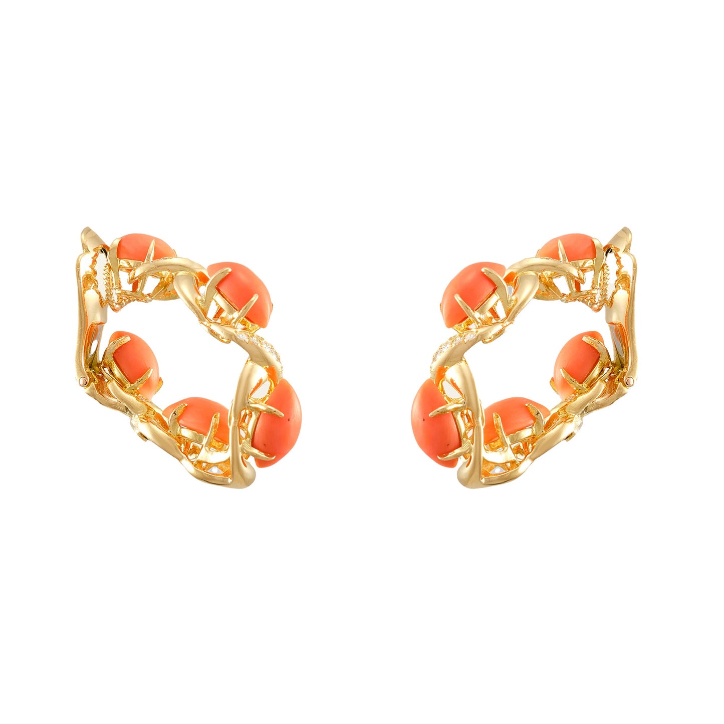 Fred Coral Earrings