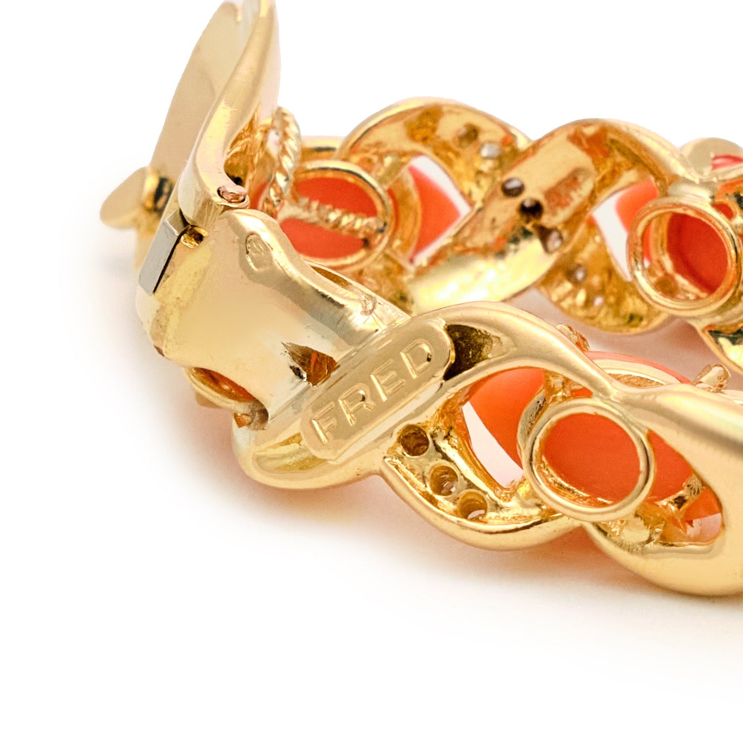 Fred Coral Earrings