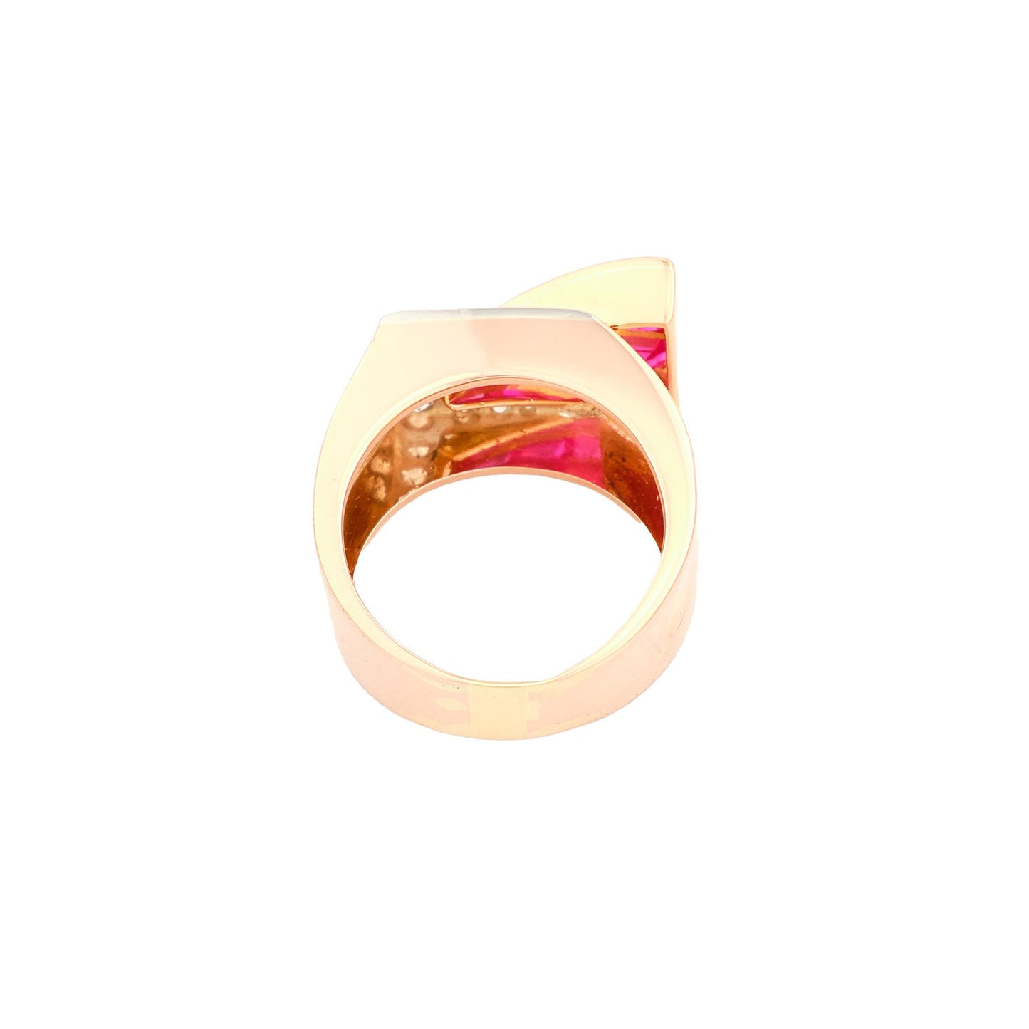Vintage Tank Ruby Ring