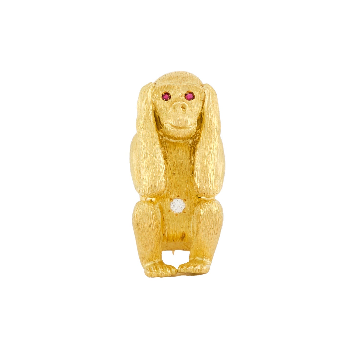 Vintage Three-Monkey Brooch