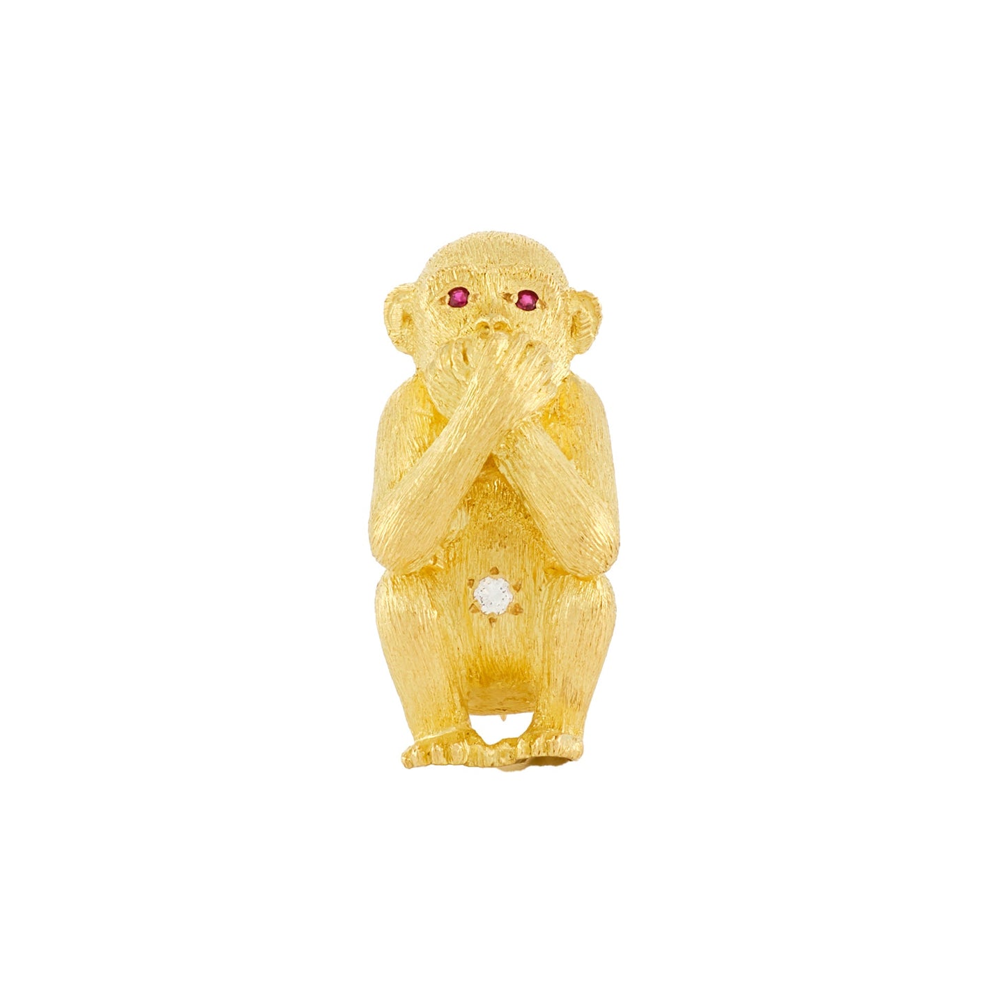 Vintage Three-Monkey Brooch