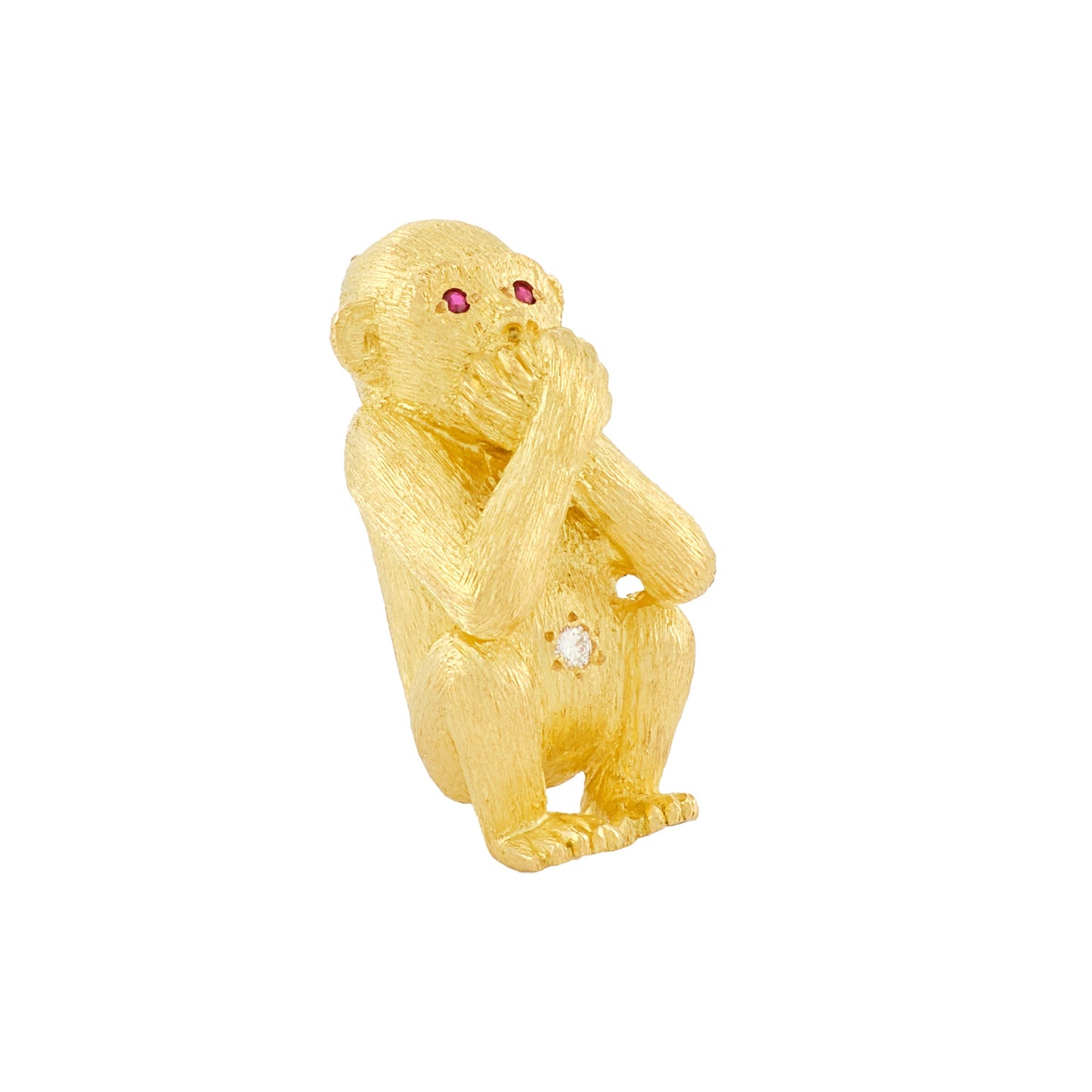 Vintage Three-Monkey Brooch