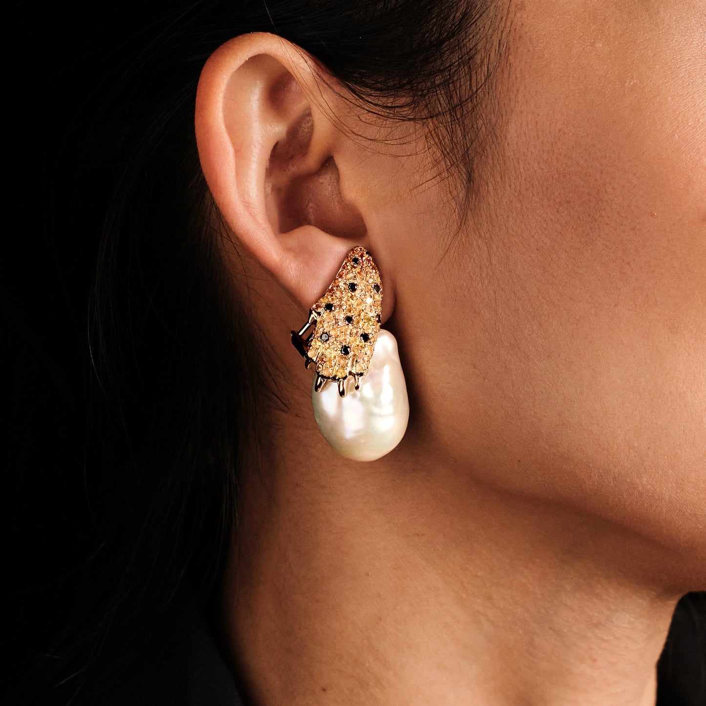 Andre Marcha Pearl Earrings