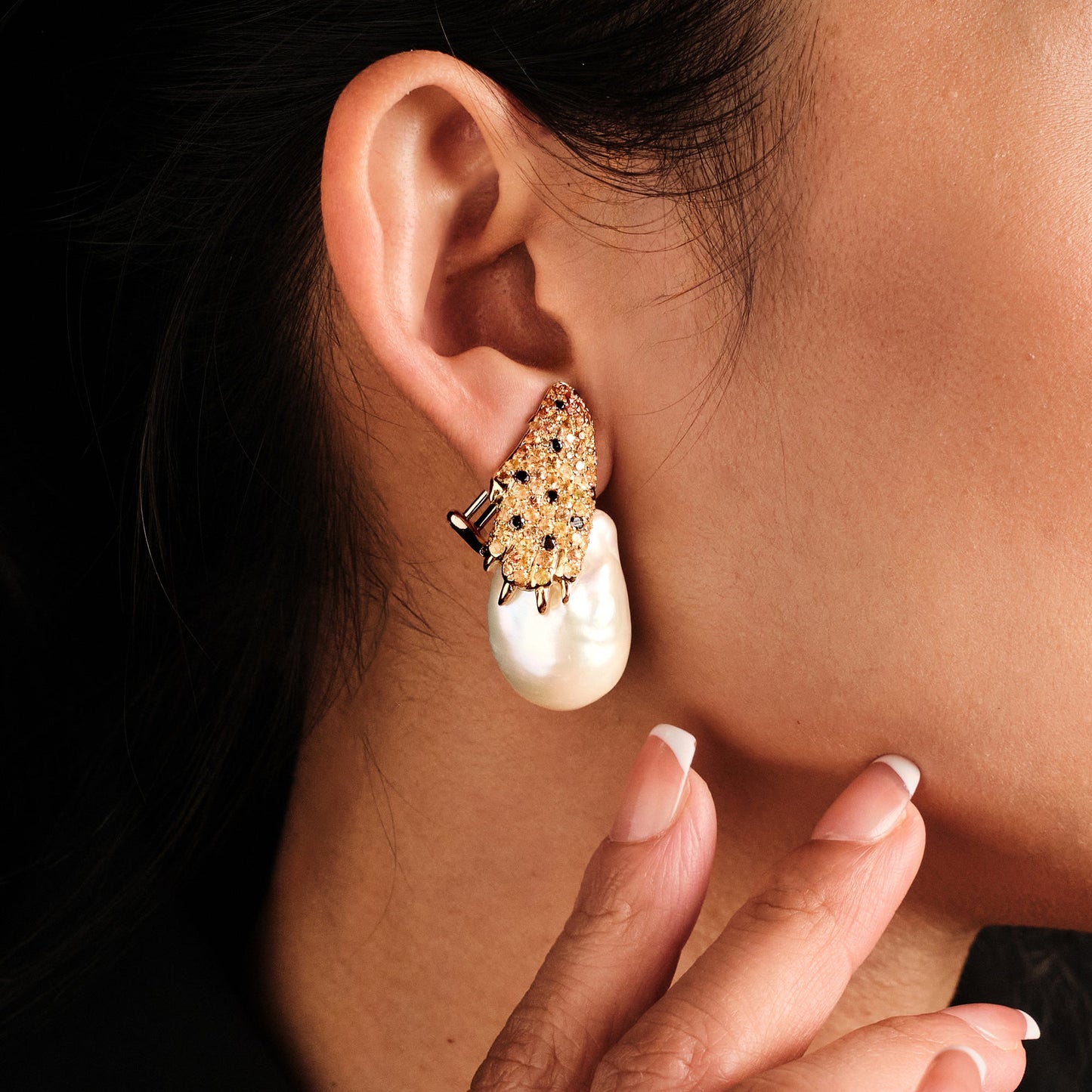 Andre Marcha Pearl Earrings