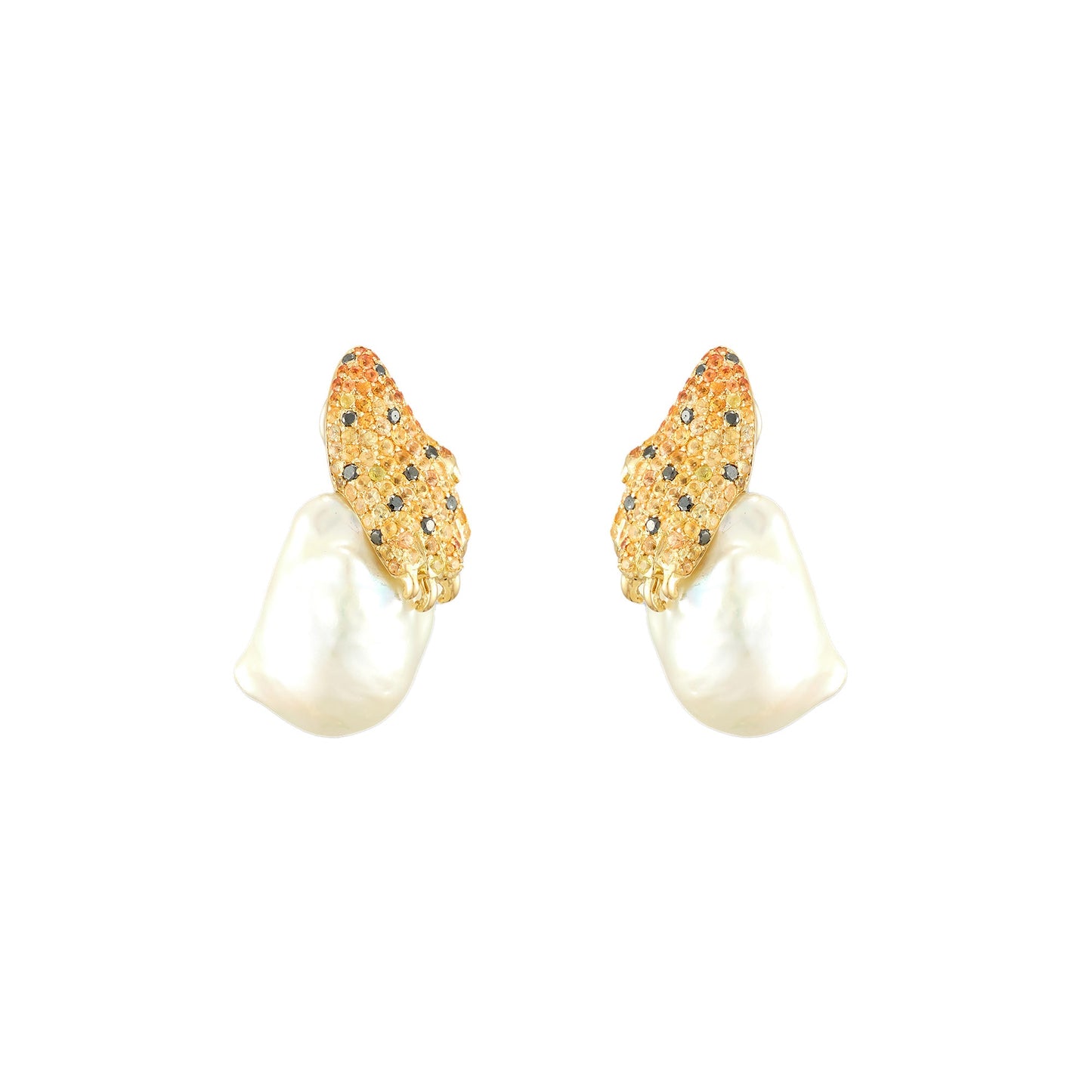 Andre Marcha Pearl Earrings