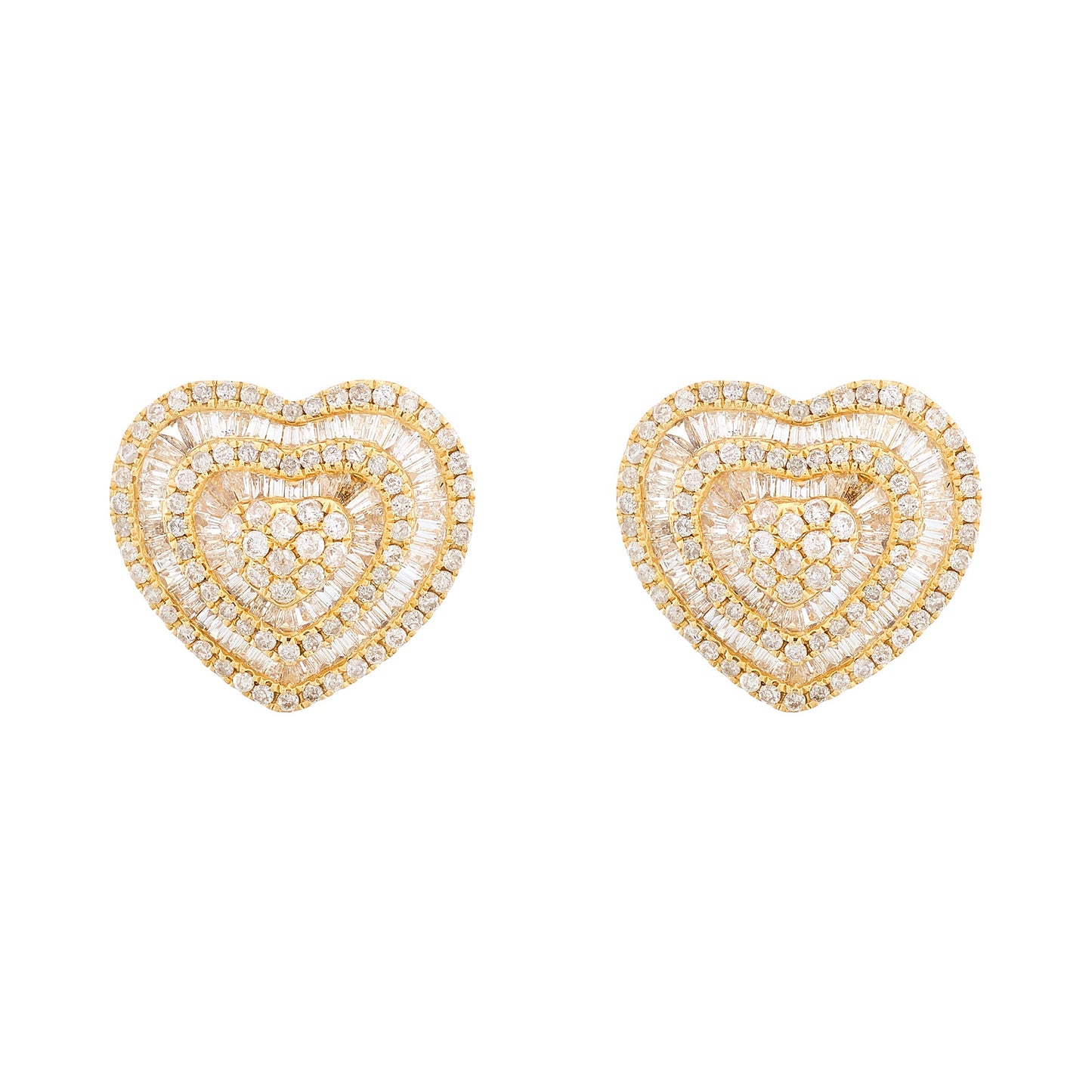 Vintage Heart-Shaped Earrings